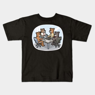 Office Animal Antics Kids T-Shirt